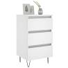 Elegant White Bedside Cabinets - Set of 2 | Hipo Market