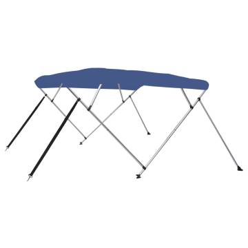 4 Bow Bimini Top Blue 243x210x137 cm | HipoMarket