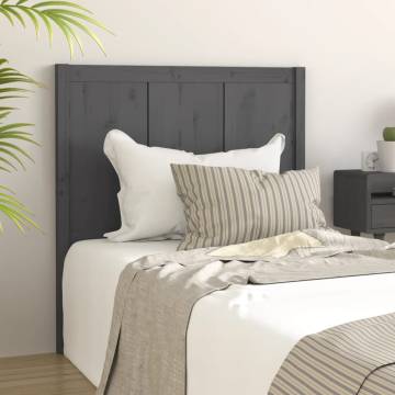 Stylish Grey Bed Headboard | Solid Pine Wood | HipoMarket