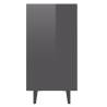 Modern High Gloss Grey Sideboard - 103.5x35x70 cm