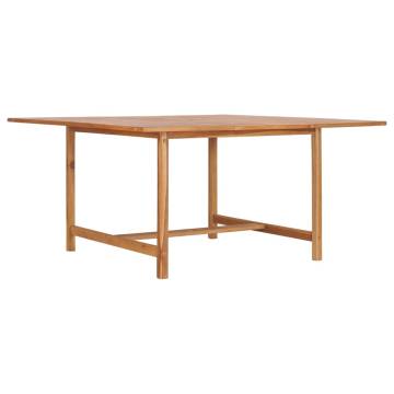 Garden Table 150x150 cm - Solid Teak Wood for Indoor & Outdoor Use