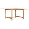 Garden Table 150x150x76 cm Solid Teak Wood Size 150 x 150 x 76 cm Quantity in Package 1 Shape square 