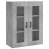 Stylish Highboard Concrete Grey - Engineered Wood Storage