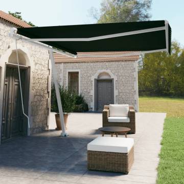 Freestanding Manual Retractable Awning 400x350 cm - Anthracite