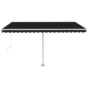 Freestanding Manual Retractable Awning 400x350 cm - Anthracite