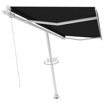 Freestanding Manual Retractable Awning 400x350 cm - Anthracite