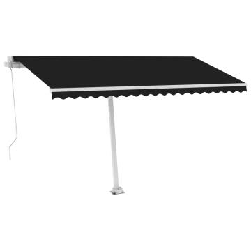 Freestanding Manual Retractable Awning 400x350 cm - Anthracite