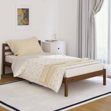 Day Bed Solid Wood Pine 100x200 cm Honey Brown | HipoMarket