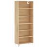 Stylish Highboard Sonoma Oak - 69.5x32.5x180 cm