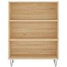 Stylish Highboard Sonoma Oak - 69.5x32.5x180 cm