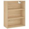 Stylish Highboard Sonoma Oak - 69.5x32.5x180 cm