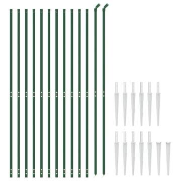 Wire Mesh Fence with Spike Anchors Green 2.2x25 m - Buy Now