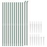 Wire Mesh Fence with Spike Anchors Green 2.2x25 m - Buy Now