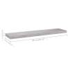 Floating Wall Shelves - 4 pcs Concrete Grey | Hipomarket