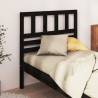 Bed Headboard Black 81x4x100 cm Solid Wood Pine Colour black Size 81 x 100 cm Quantity in Package 1 