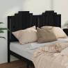 Stylish Black Pine Bed Headboard - 166x4x110 cm