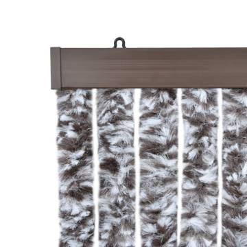 Insect Curtain Brown & Beige 90x220 cm Chenille - Hipomarket