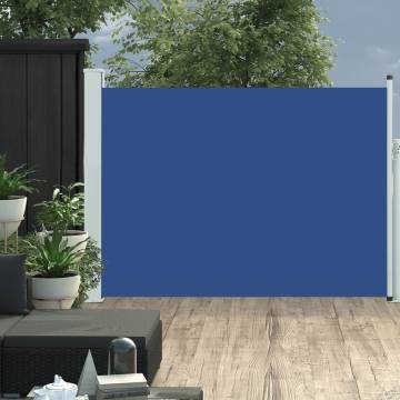 Patio Retractable Side Awning 117x500 cm - Blue