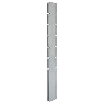 Garden Fence Posts 10 pcs Silver 180 cm Galvanised Steel