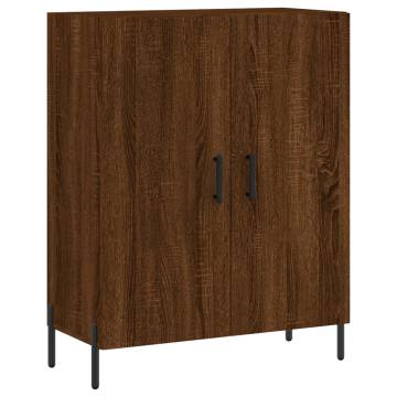 Stylish Highboard Brown Oak - 69.5x34x180 cm | Hipo Market