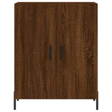 Stylish Highboard Brown Oak - 69.5x34x180 cm | Hipo Market