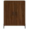 Stylish Highboard Brown Oak - 69.5x34x180 cm | Hipo Market