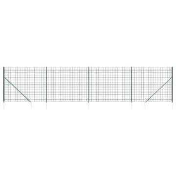 Wire Mesh Fence with Spike Anchors - Green 2x10m | HipoMarket