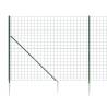 Wire Mesh Fence with Spike Anchors - Green 2x10m | HipoMarket