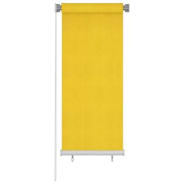 Outdoor Roller Blind 60x140 cm Yellow - UV Protection