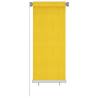 Outdoor Roller Blind 60x140 cm Yellow HDPE Colour yellow Size 60 x 140 cm 