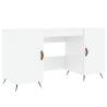 High Gloss White Desk 140x50 cm - Elegant & Practical