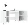 High Gloss White Desk 140x50 cm - Elegant & Practical