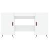 High Gloss White Desk 140x50 cm - Elegant & Practical