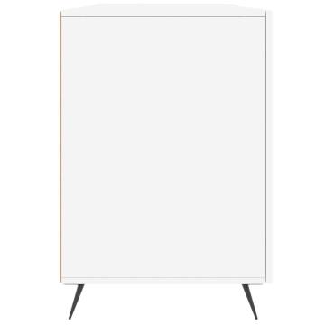 High Gloss White Desk 140x50 cm - Elegant & Practical