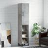 Highboard Concrete Grey 34.5x34x180 cm Engineered Wood Colour concrete grey Quantity in Package 1 Model 3 shelves 