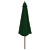 Outdoor Parasol with Wooden Pole 350 cm - Green