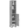 Stylish Highboard Concrete Grey - 34.5x34x180 cm | HipoMarket