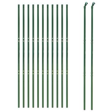 Green Wire Mesh Fence 2x25m | Galvanised Steel - HipoMarket