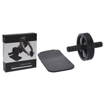 XQ Max Exercise Wheel with Soft Handles - Black | HipoMarket