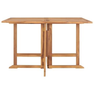 Folding Garden Dining Table 120x120 cm | Solid Teak Wood