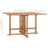 Folding Garden Dining Table 120x120 cm | Solid Teak Wood