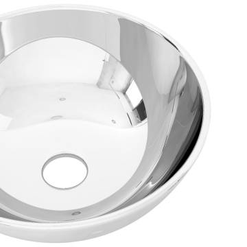 Chic Ceramic Silver Wash Basin - 28x10 cm for Your Bathroom