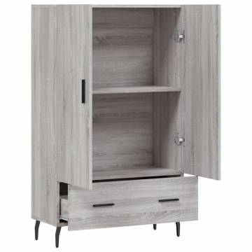 Highboard Grey Sonoma - Modern Storage Solution | Hipomarket