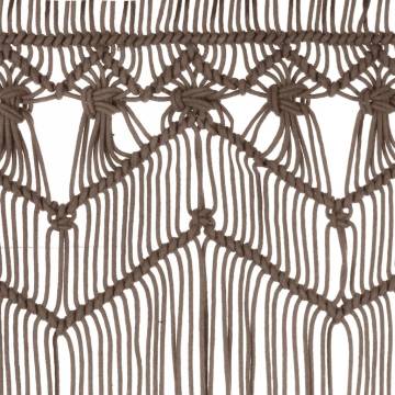 Macrame Curtain Taupe 140x240 cm - Stylish & Versatile Decor