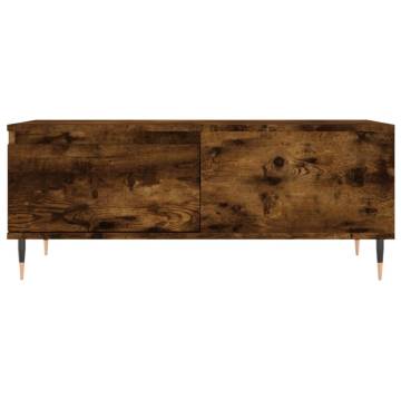 Stylish Smoked Oak Coffee Table | 90x50 cm | Hipomarket UK