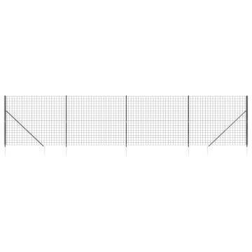 Wire Mesh Fence with Spike Anchors Anthracite - Durable Barrier