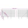 Wire Mesh Fence with Spike Anchors Anthracite - Durable Barrier