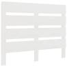 Stylish White Headboard 75x3x80 cm Solid Pine | HipoMarket