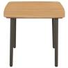 Garden Table 80x80cm - Solid Acacia Wood & Steel | HipoMarket