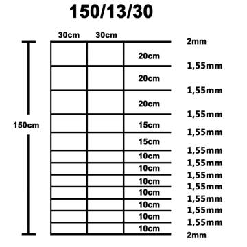 Garden Fence Galvanised Steel 50x1.5m - Durable & Versatile